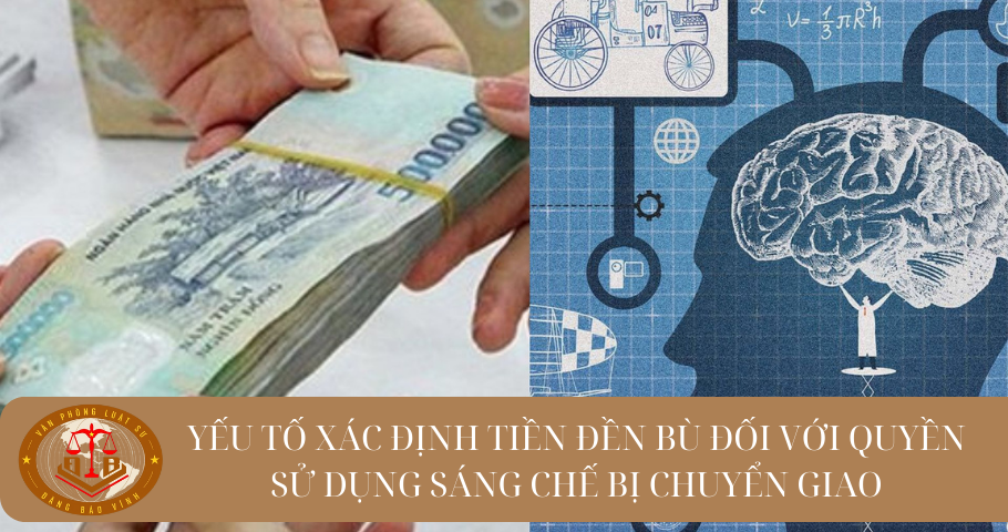 Yếu tố xác định tiền đền bù đối với quyền sử dụng sáng chế bị chuyển giao theo quyết định bắt buộc như thế nào?
