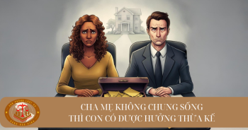 Con có được hưởng di sản thừa kế khi cha mẹ không chung sống với nhau không?