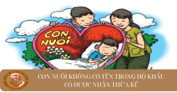 Con nuôi không có tên trong sổ hộ khẩu có được nhận thừa kế không?